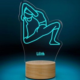 LED-Leuchte Yoga mit Gravur