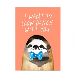 Witziger Kunstdruck "Slow dance"